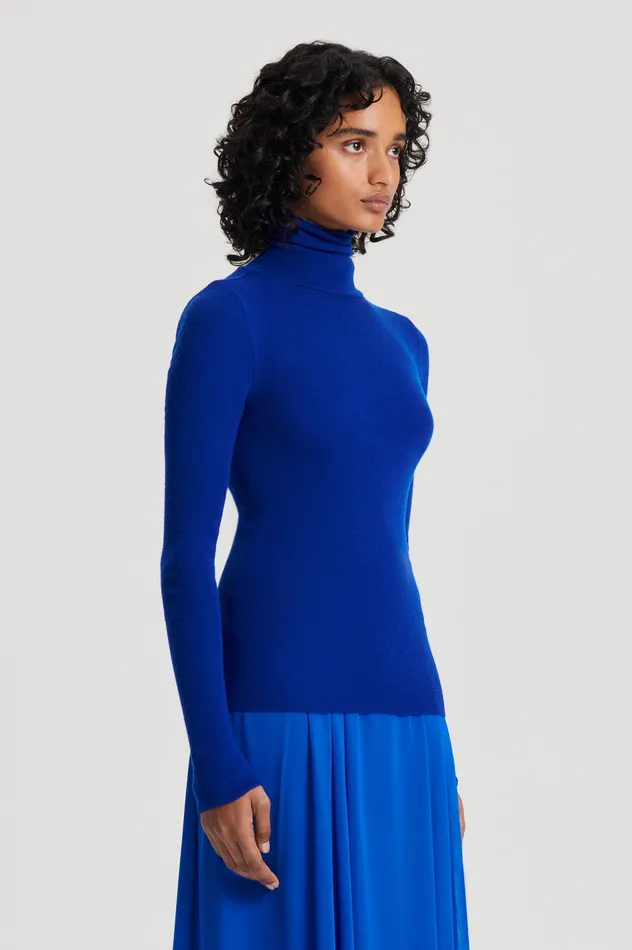 Tops BABYWOOL POLO COBALT 8211 Scanlan Theodore Women Tops BABYWOOL POLO COBALT 8211 Scanlan Theodore Women