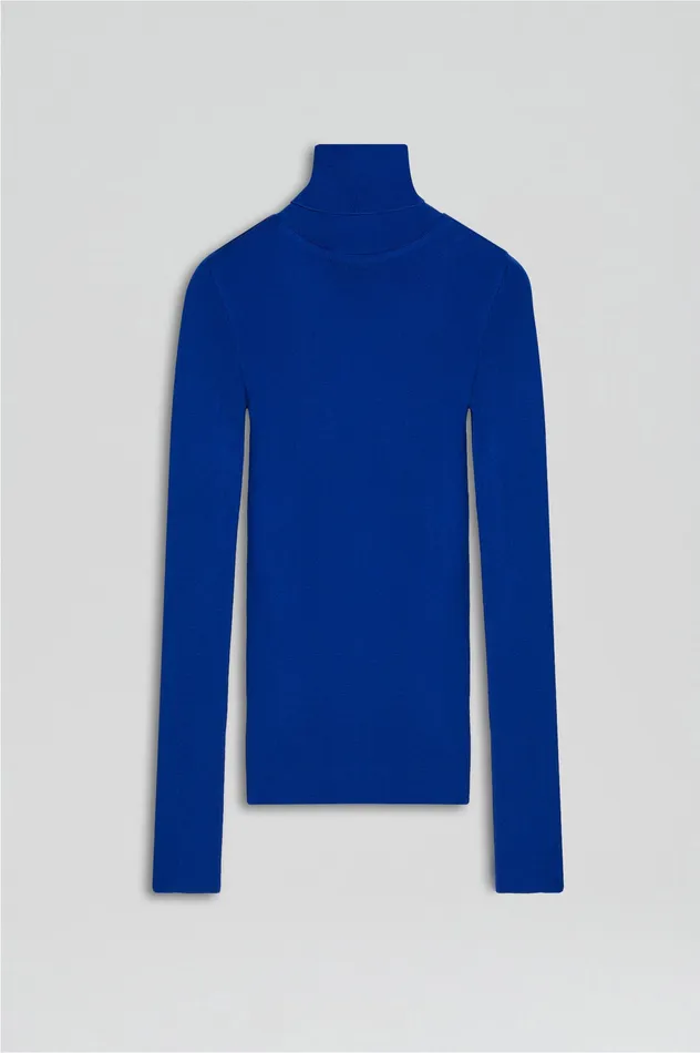 Tops BABYWOOL POLO COBALT 8211 Scanlan Theodore Women Tops BABYWOOL POLO COBALT 8211 Scanlan Theodore Women