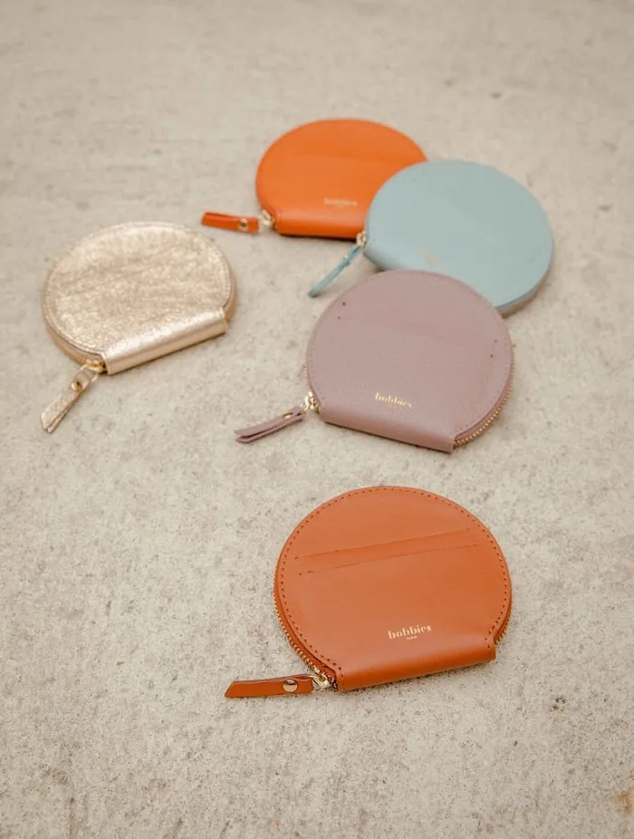 Vrone Iridescent Champagne Women Bobbies Small Leather Goods Vrone Iridescent Champagne Women Bobbies Small Leather Goods