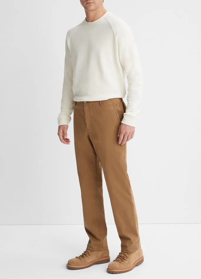 Vince Pants and Shorts Men Sueded Twill Garment Dye Pant Washed Dark Taupe Sand