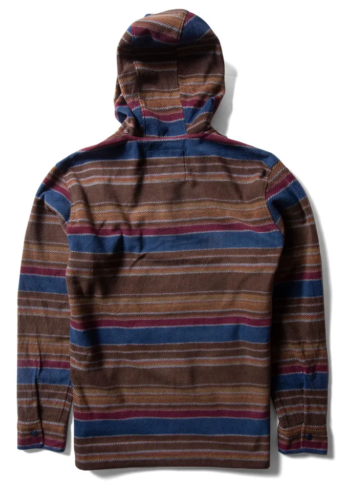 Vissla EcoZy Hooded Popover Chocolate Men Fleece and Hoodies Vissla EcoZy Hooded Popover Chocolate Men Fleece and Hoodies