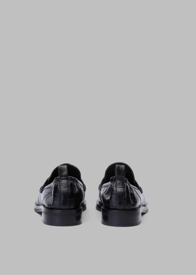 Women 31 Phillip Lim Alexa Soft Penny Croco Loafers 8211 Black The Frankie Shop