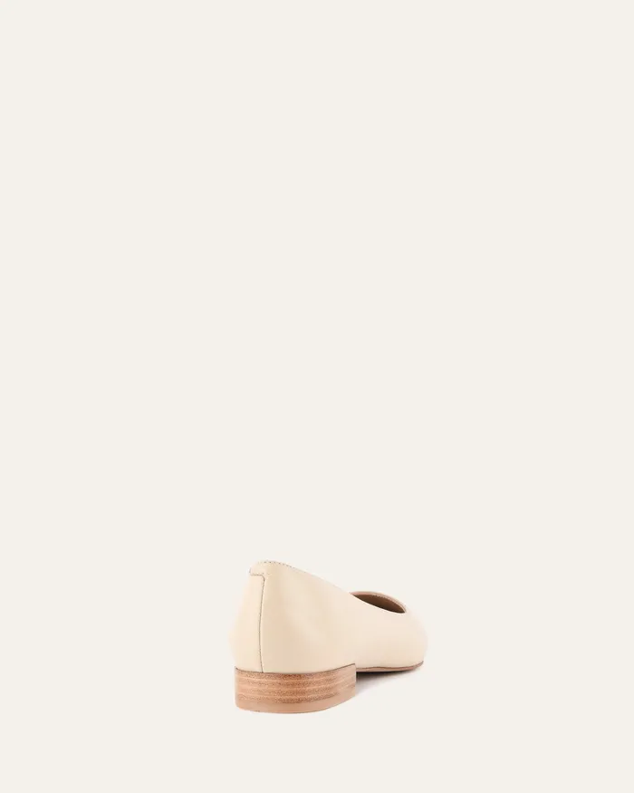 Women Anita dress flat sand leather BALLET jomercer Women Anita dress flat sand leather BALLET jomercer