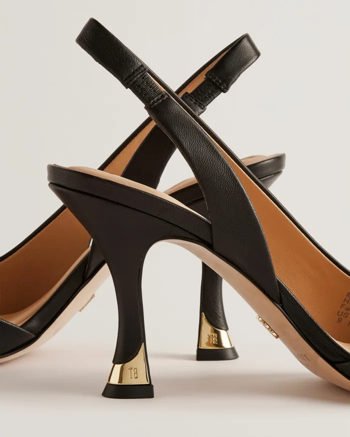 Women ARIII 8211 Slingback Leather Court Heels Black Ted Baker Heels Women ARIII 8211 Slingback Leather Court Heels Black Ted Baker Heels