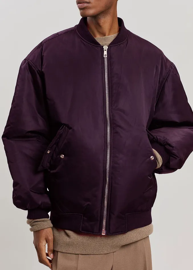Women Astra Bomber Jacket 8211 Royal Purple The Frankie Shop Outerwear