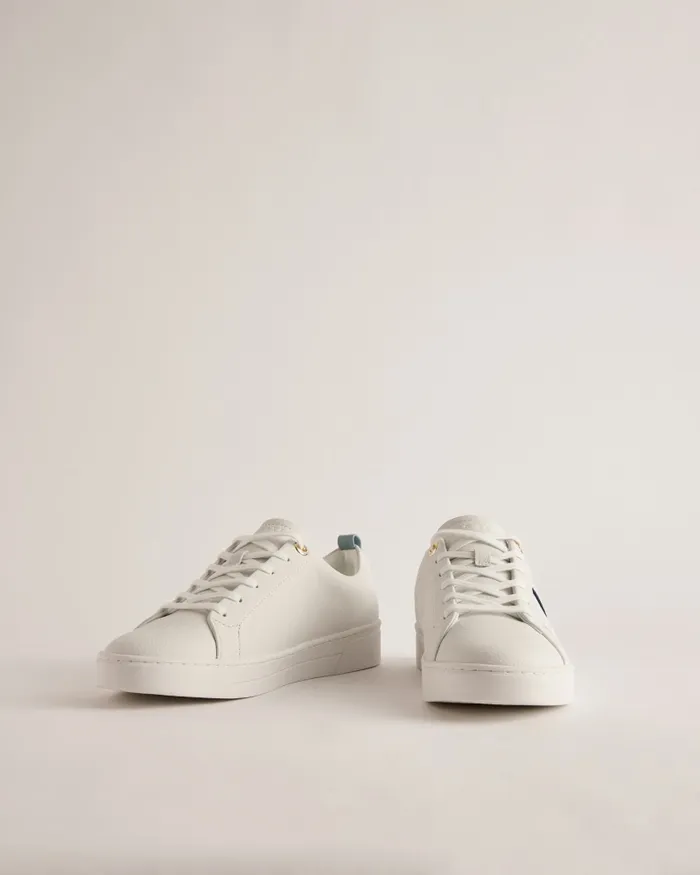 Women BAILY 8211 Branded Webbing Cupsole Trainers Blue Ted Baker Trainers