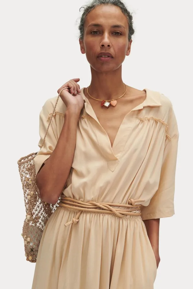 Women Belts Rachel Comey Skinny Tubular Tie Belt Nude Women Belts Rachel Comey Skinny Tubular Tie Belt Nude