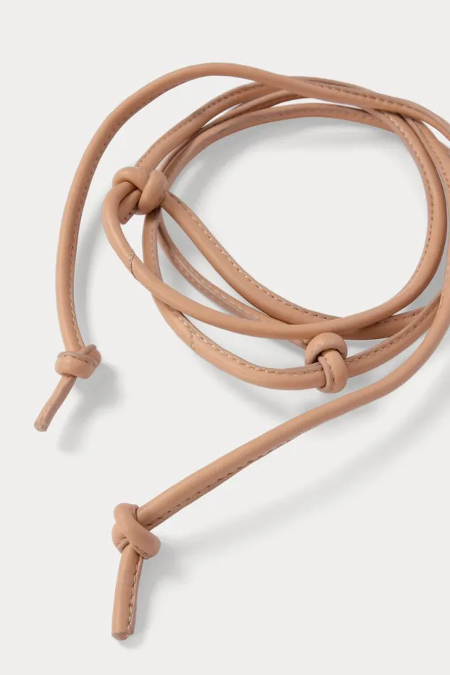 Women Belts Rachel Comey Skinny Tubular Tie Belt Nude Women Belts Rachel Comey Skinny Tubular Tie Belt Nude