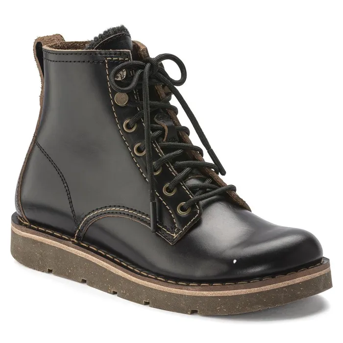 Women Birkenstock Boots Birmingham Lace Black
