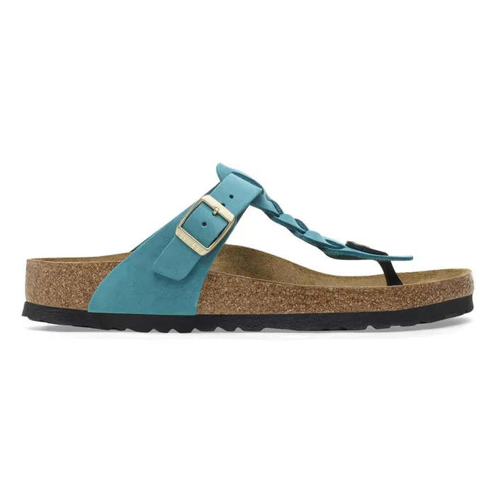 Women Birkenstock Thong Gizeh Braided Biscay Bay