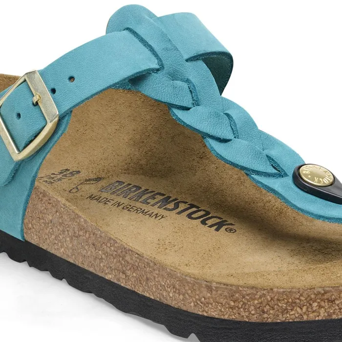 Women Birkenstock Thong Gizeh Braided Biscay Bay