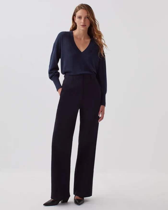Women Blandine 8211 Straight Trousers Night Sky Comptoir Des Cotonniers Trousers