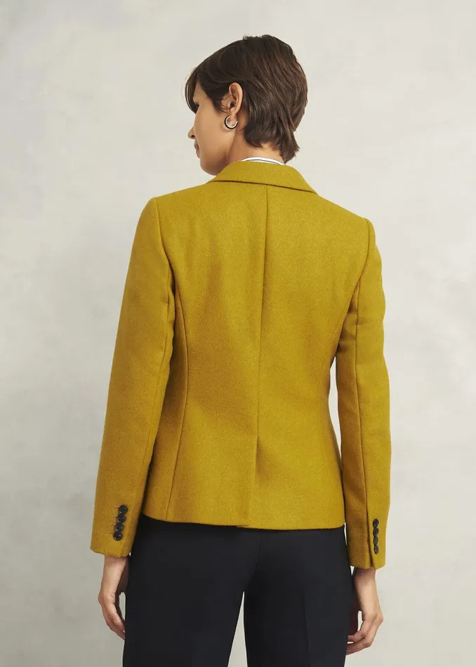 Women Coats and Jackets Hobbs Blake Wool Jacket Ochre
