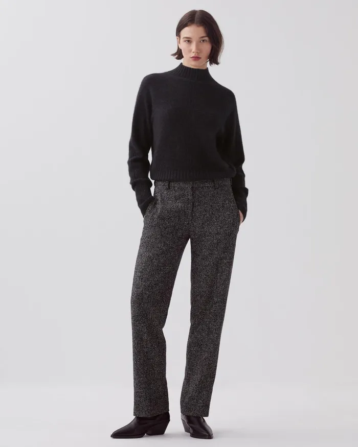 Women Colette 8211 Straight Trousers Neppie Black Comptoir Des Cotonniers Trousers