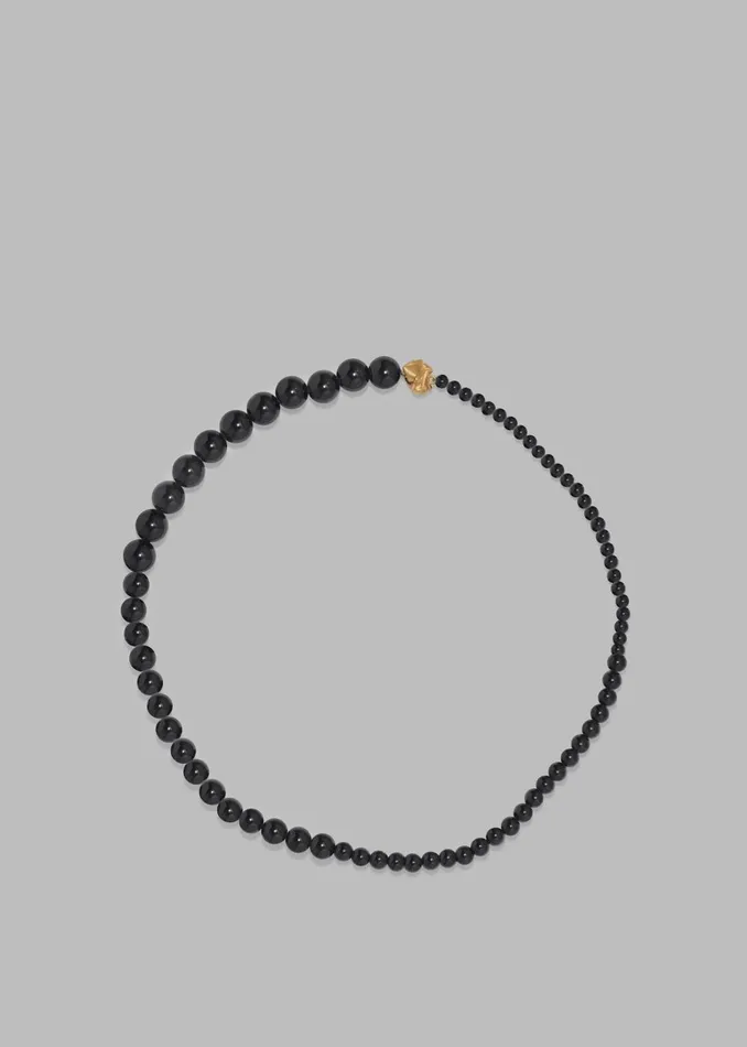 Women Completedworks H26 Tidelands Necklace 8211 Black OnyxGold The Frankie Shop