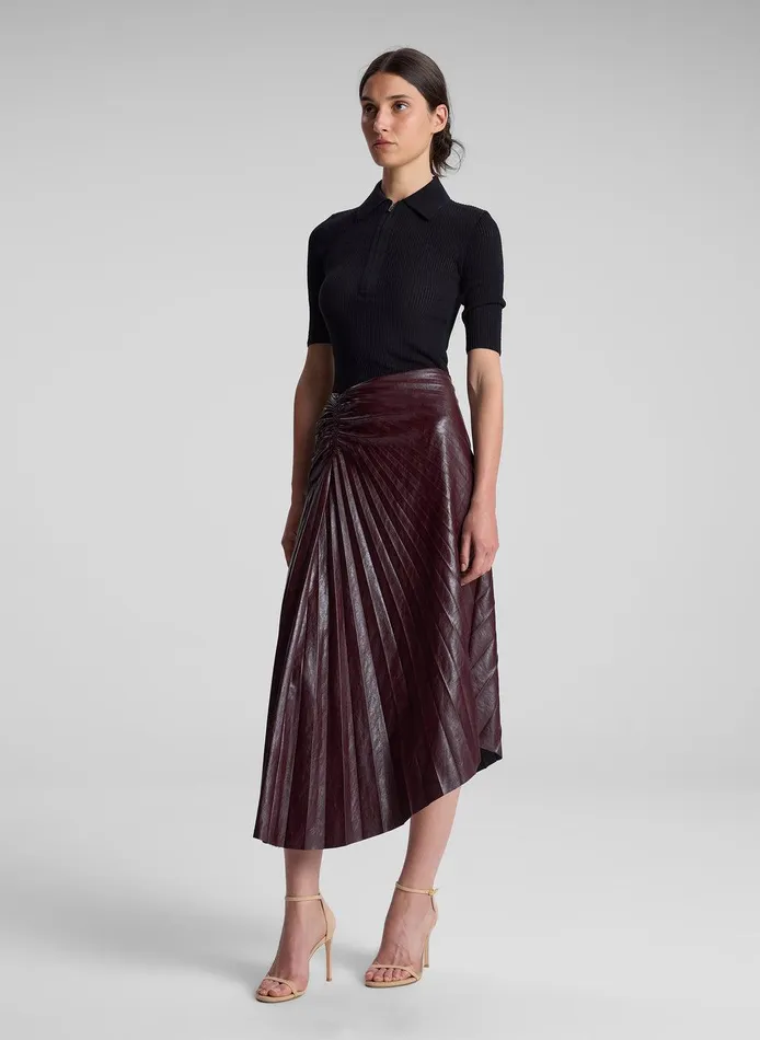 Women Cooper Fine Cotton Ribbed Top Black ALC Tops