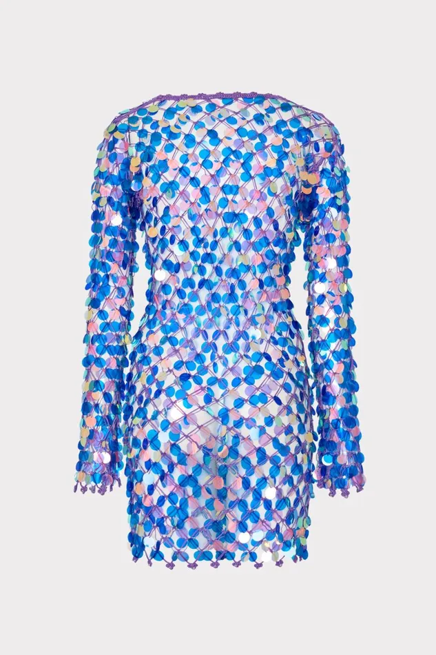 Women CoverUps Milly Sequin Crochet Mini Dress Purple Women CoverUps Milly Sequin Crochet Mini Dress Purple