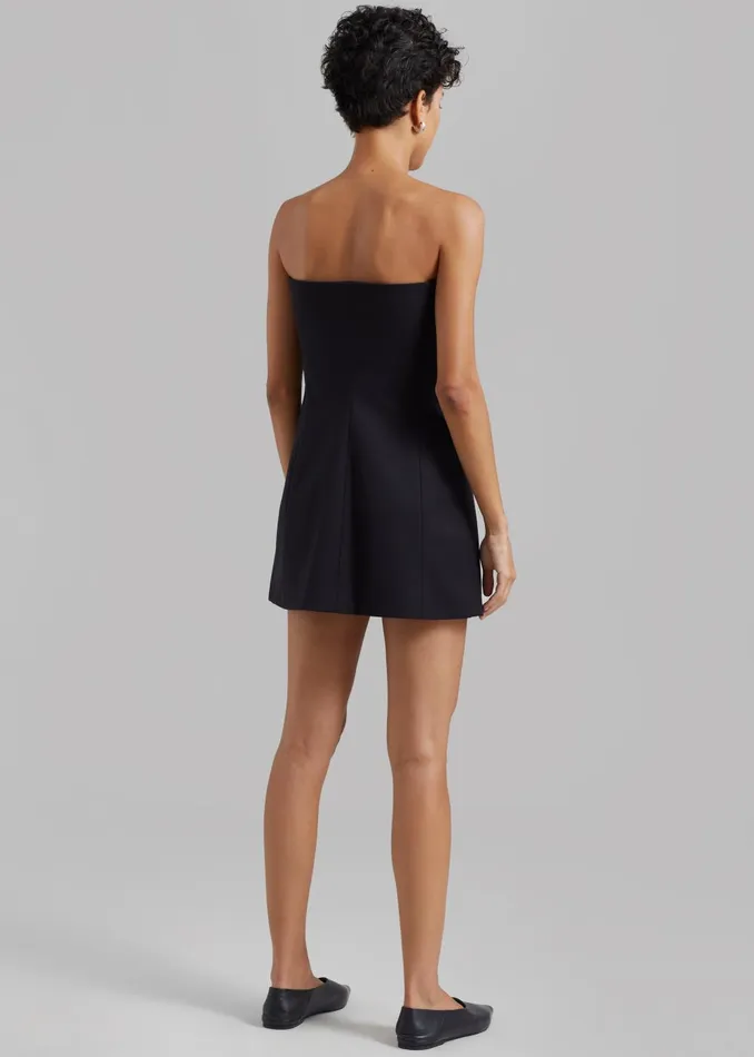 Women Cyniah Strapless Vest 8211 Black The Frankie Shop Dresses