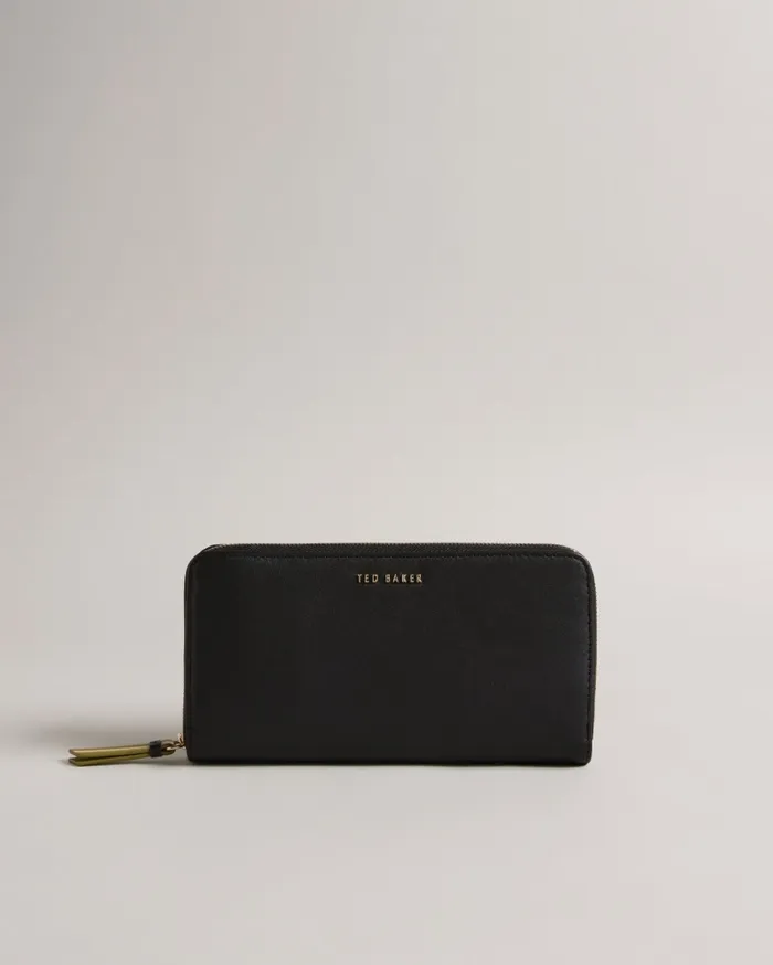 Women DARCIEA 8211 Branded Webbing Zip Purse Jetblack Ted Baker Purses and Cardholders