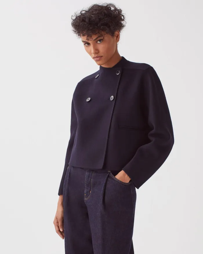 Women DoubleSided Jacket Night Sky Comptoir Des Cotonniers Coats and Jackets