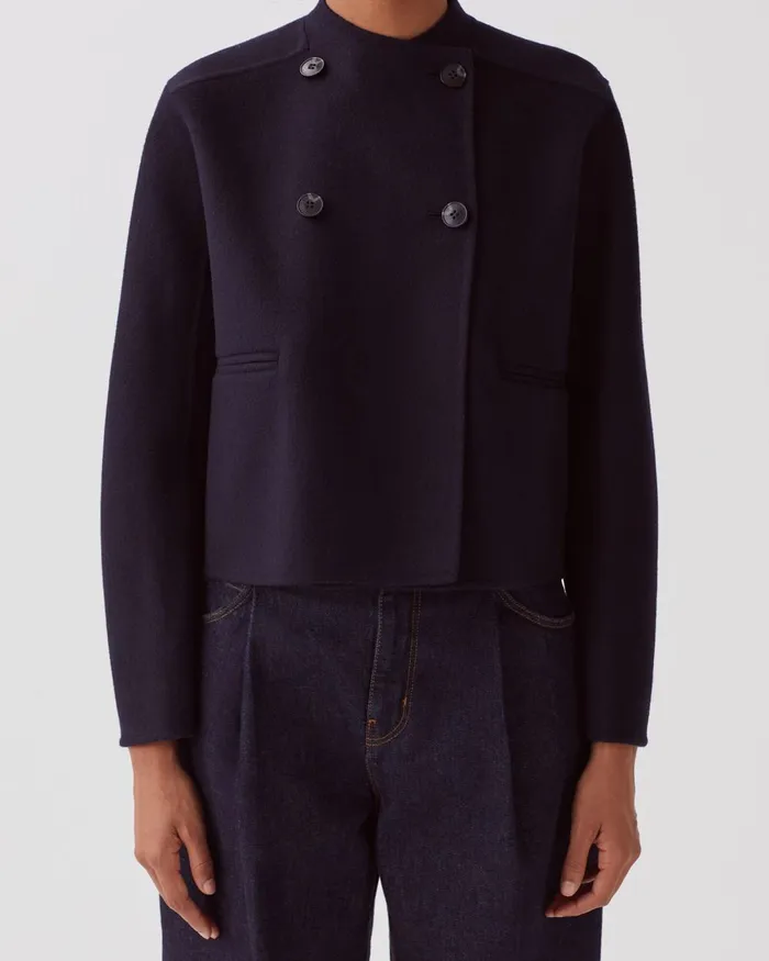 Women DoubleSided Jacket Night Sky Comptoir Des Cotonniers Coats and Jackets