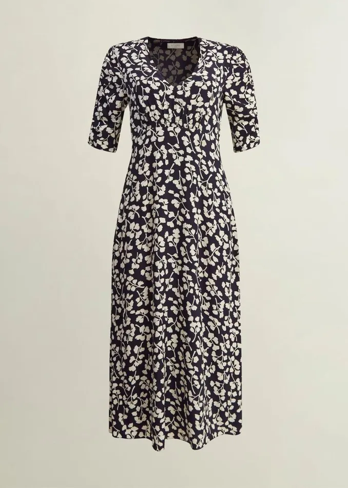 Women Dresses and Jumpsuits Hobbs Bonnie Dress Navy Cream