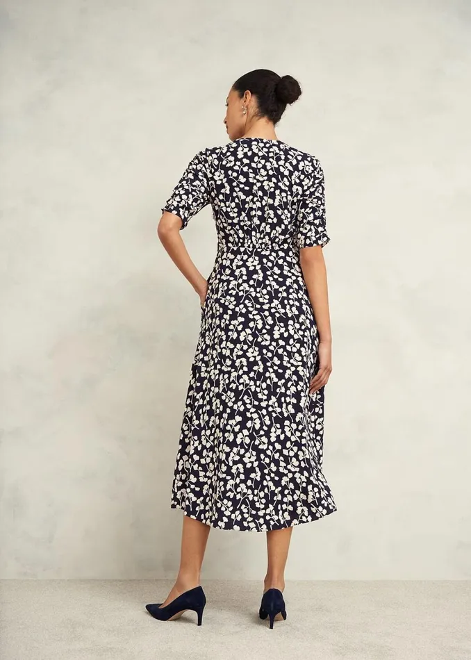 Women Dresses and Jumpsuits Hobbs Bonnie Dress Navy Cream