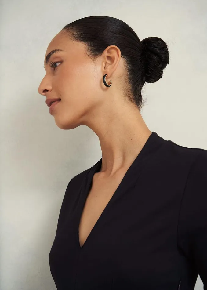 Women Dresses and Jumpsuits Hobbs Emilia Ponte Dress Navy