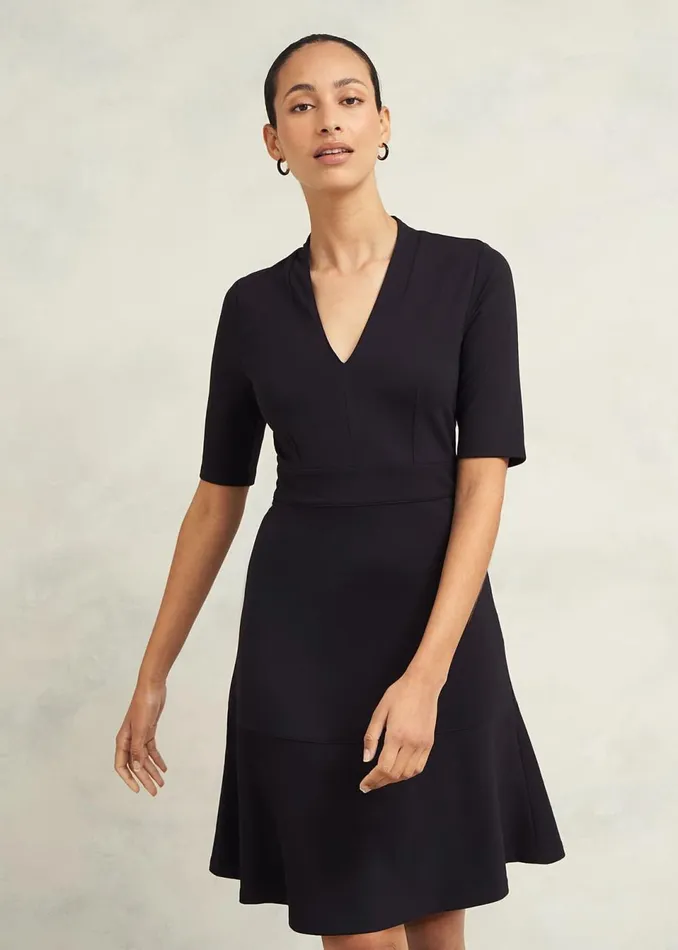Women Dresses and Jumpsuits Hobbs Emilia Ponte Dress Navy