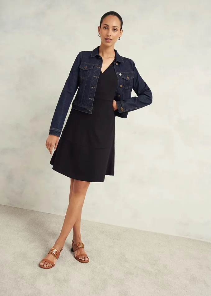 Women Dresses and Jumpsuits Hobbs Emilia Ponte Dress Navy