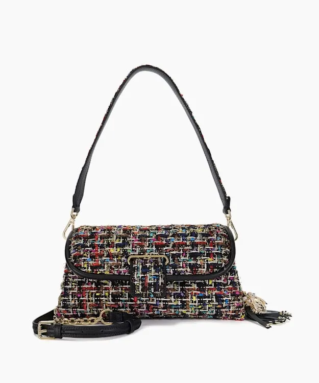 Women Dune London Crossbody Bags Boucle Shoulder Bag Multi Fabric