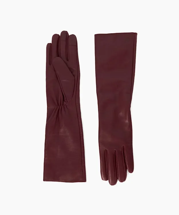 Women Dune London Winter Accessories Leather Gloves Red