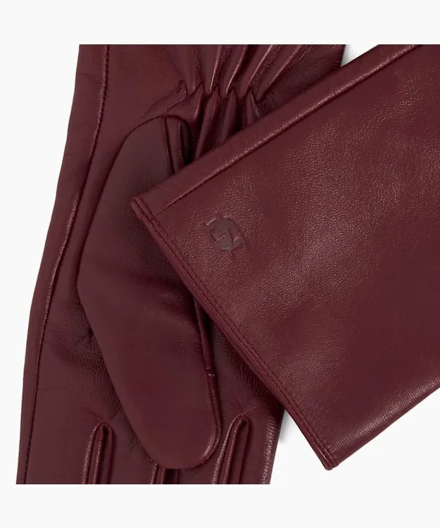 Women Dune London Winter Accessories Leather Gloves Red