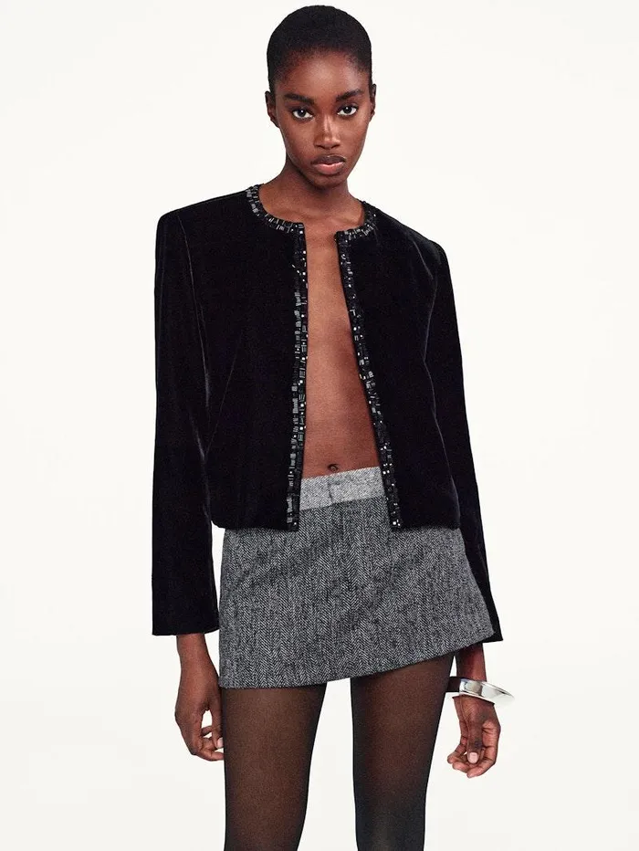 Women FRAME Jackets and Coats Embellished Velvet Jacket