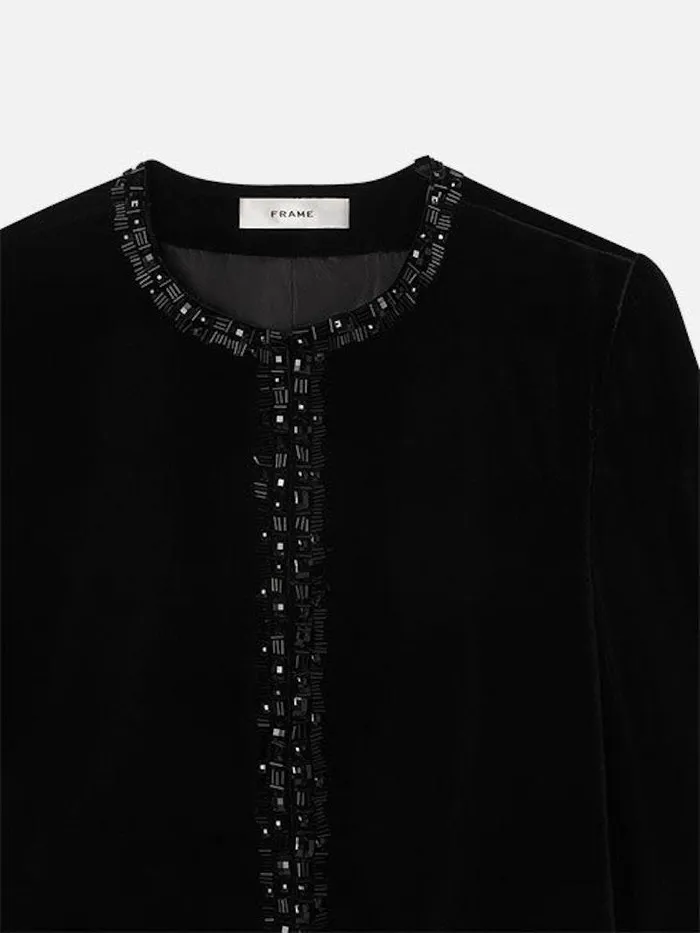 Women FRAME Jackets and Coats Embellished Velvet Jacket