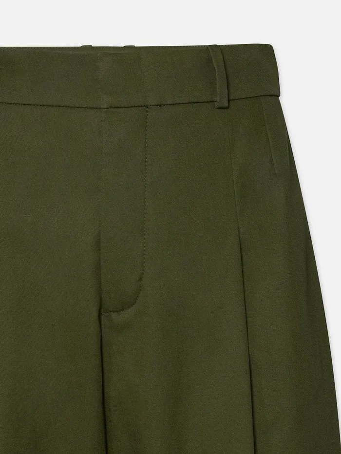 Women FRAME Pants Pleated Wide Leg Pant Women FRAME Pants Pleated Wide Leg Pant