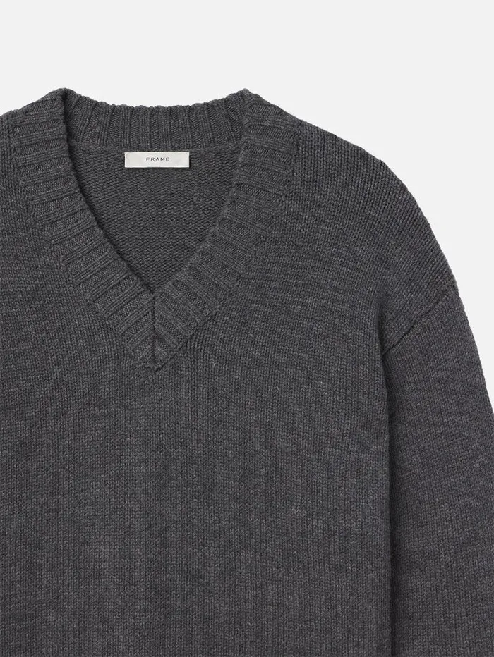 Women FRAME The Alpine Edit Chunky VNeck Sweater Women FRAME The Alpine Edit Chunky VNeck Sweater