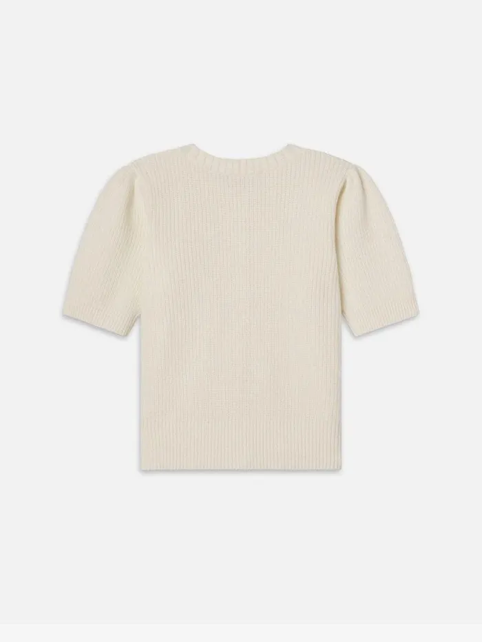 Women FRAME The Resort Edit Shrunken Short Sleeve Cardi Women FRAME The Resort Edit Shrunken Short Sleeve Cardi