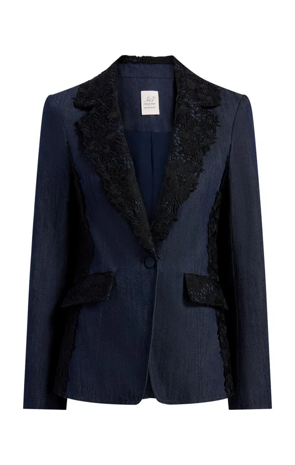 Women Jackets Cinq Sept Laney Jacket Indigo