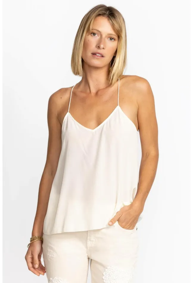 Women Johnny Was Slips and Camis Etta Cami Top Cream