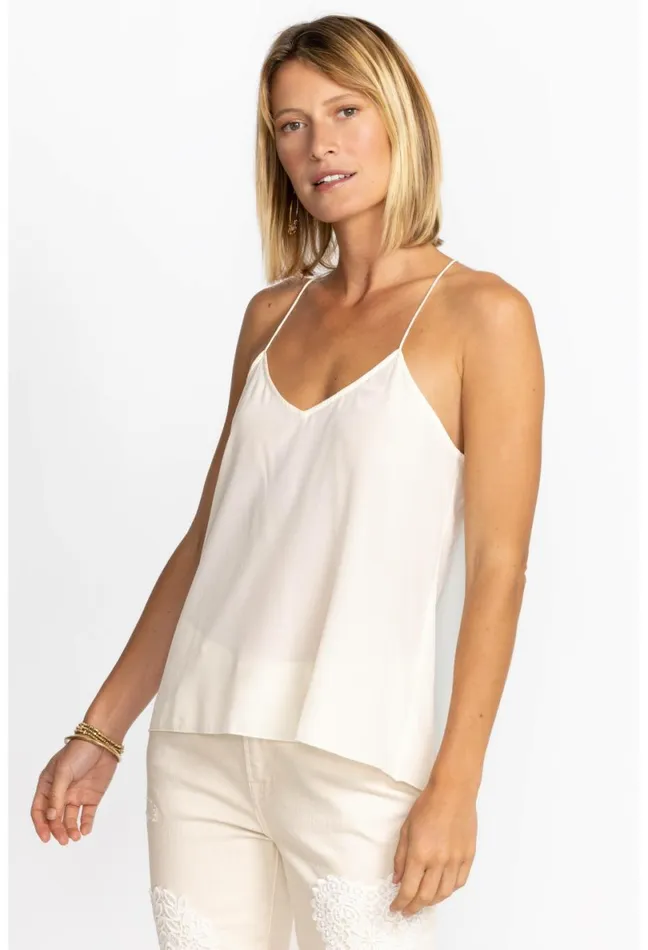 Women Johnny Was Slips and Camis Etta Cami Top Cream