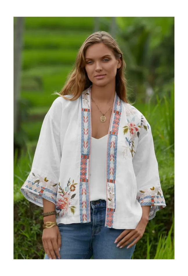 Women Johnny Was Slips and Camis Etta Cami Top Cream