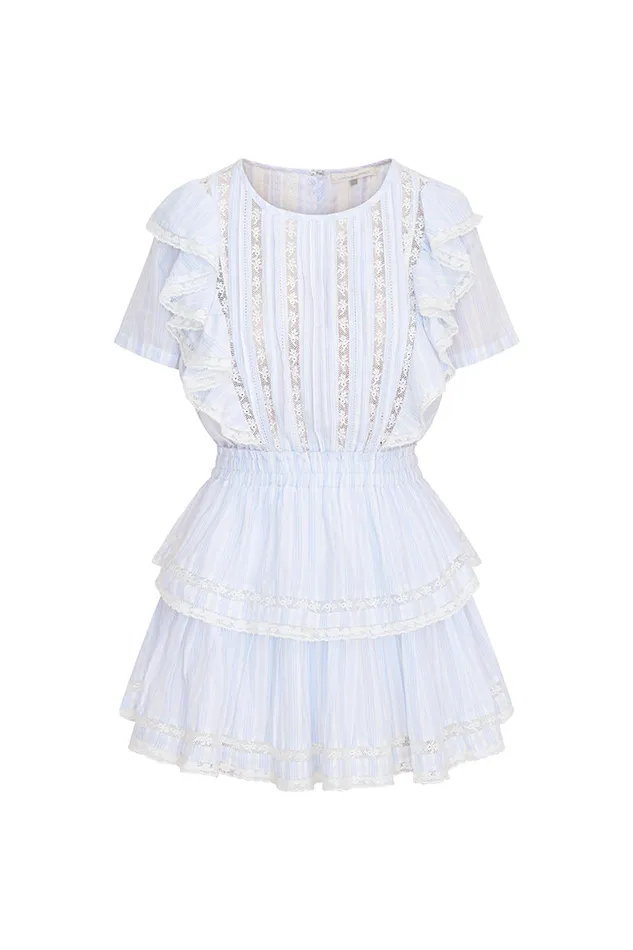 WomenKids Dresses LoveShackFancy Natasha Stripe Cotton Mini Dress Vintage Voyage WomenKids Dresses LoveShackFancy Natasha Stripe Cotton Mini Dress Vintage Voyage