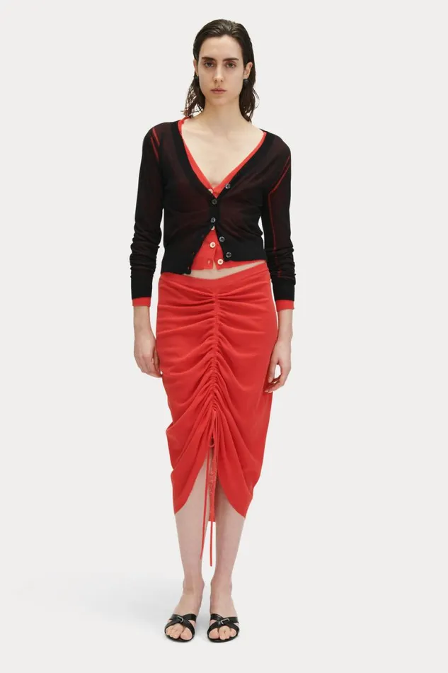 Women Knits Rachel Comey Eyre Cardigan Guava Women Knits Rachel Comey Eyre Cardigan Guava