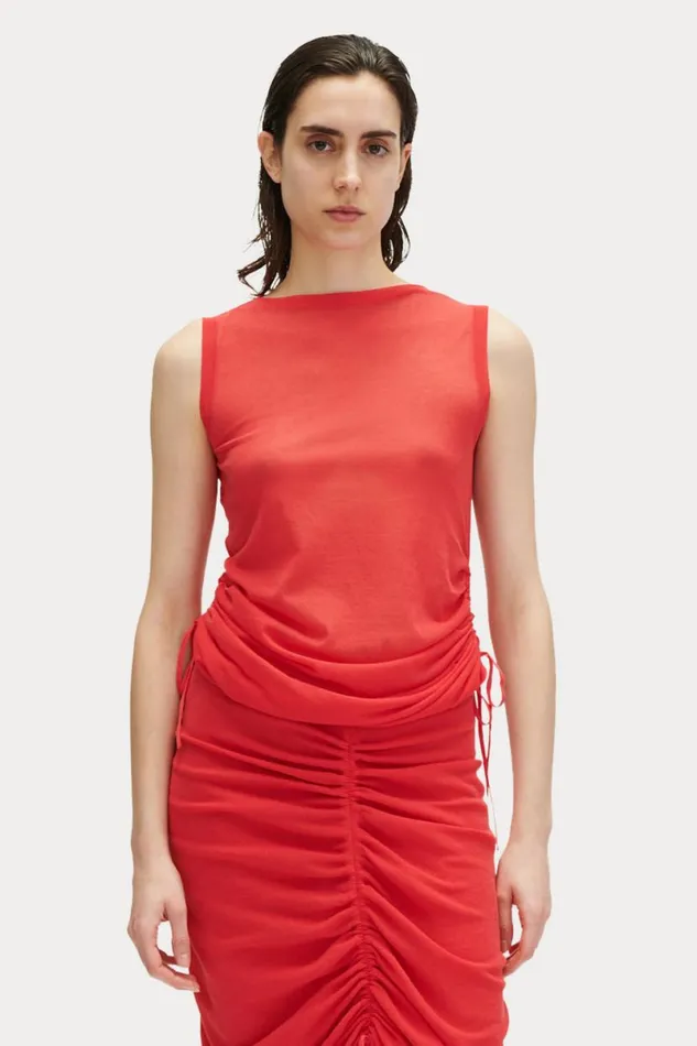 Women Knits Rachel Comey Eyre Cardigan Guava Women Knits Rachel Comey Eyre Cardigan Guava