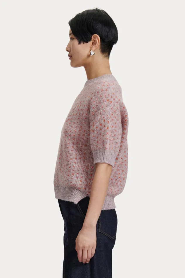Women Knits Rachel Comey Kuovi TShirt Lavender Multi Women Knits Rachel Comey Kuovi TShirt Lavender Multi