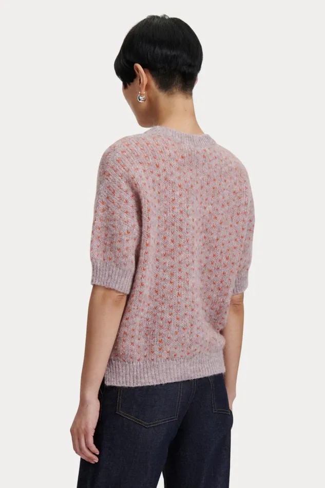 Women Knits Rachel Comey Kuovi TShirt Lavender Multi Women Knits Rachel Comey Kuovi TShirt Lavender Multi