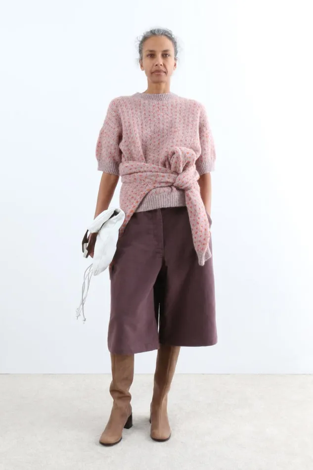 Women Knits Rachel Comey Kuovi TShirt Lavender Multi Women Knits Rachel Comey Kuovi TShirt Lavender Multi