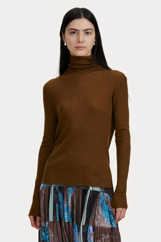 Women Knits Rachel Comey Lehto Turtleneck Olive Women Knits Rachel Comey Lehto Turtleneck Olive