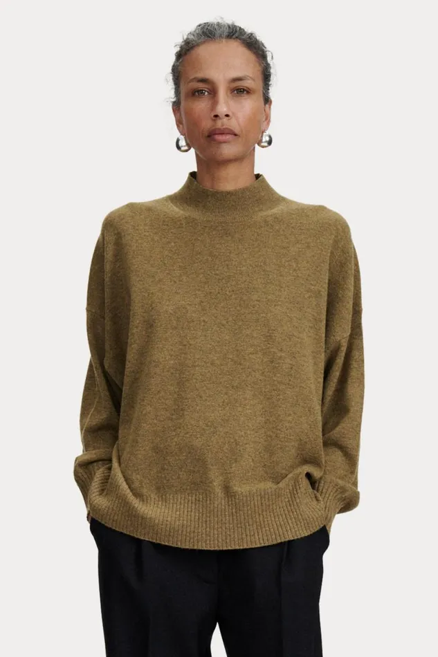 Women Knits Rachel Comey Lehto Turtleneck Olive Women Knits Rachel Comey Lehto Turtleneck Olive